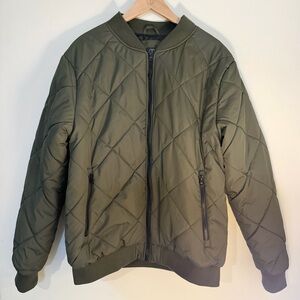 Men's Quilted Bomber Jacket